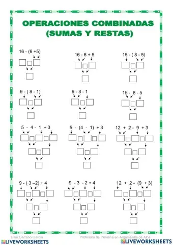 Operaciones combinadas