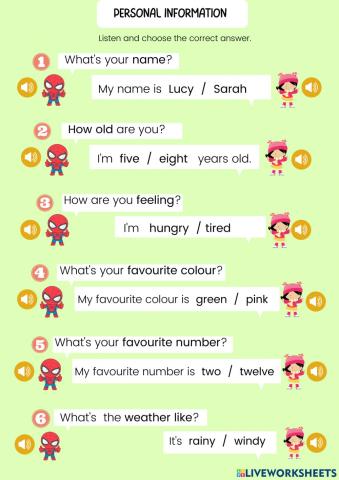 Personal Information