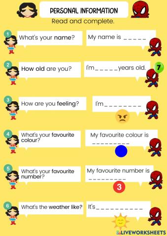 Personal Information