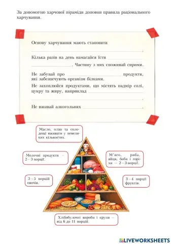 Правила збалансованого харчування