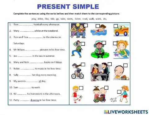 YL4 Day 27 - Present Simple