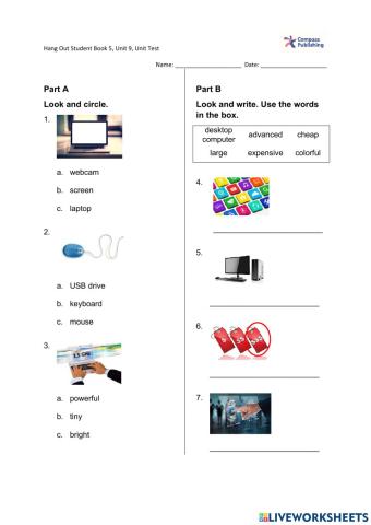 Hang Out 5-Unit Test 9