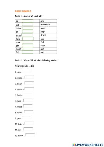 Grammar revision  Tenses and prepositions of place and time