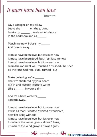 Roxette - It must have been love