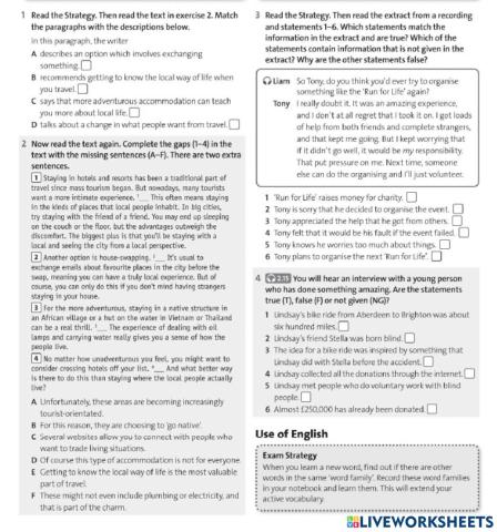 Reading and Listening