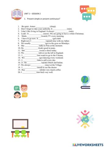 Simple vs. continuous