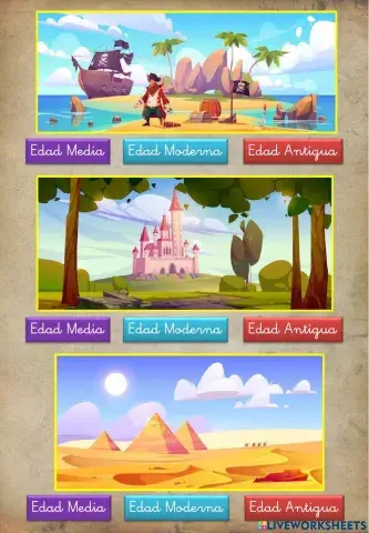 Selecciona la etapa correcta de la Historia