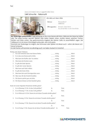 LEseverstehen - Essen in Köln