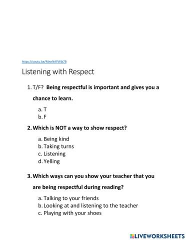 Listening with Respect