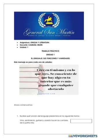 Funciones y Variedades del Lenguaje