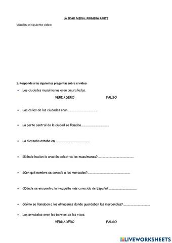 Repaso cultura ciudades y cultura Al Andalús