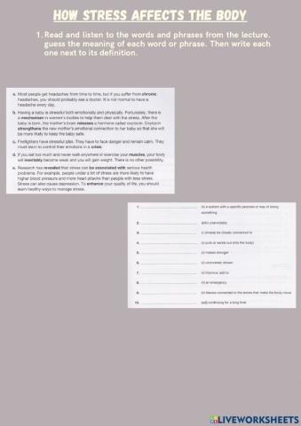 How stress affects your body