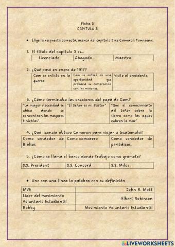 Capítulo 3 CameronTownsend