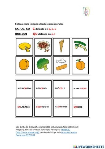 ca,que,qui, co,cu