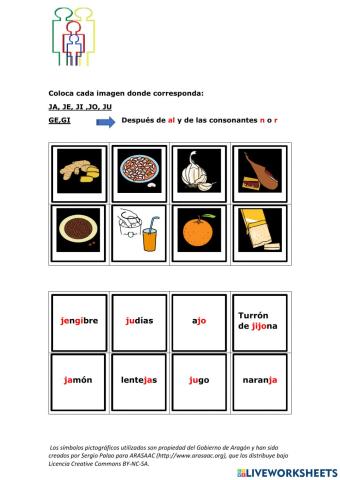 JA,JE GE,JI,GI,JO JU