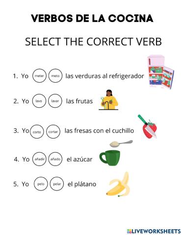 Conjugación de verbos