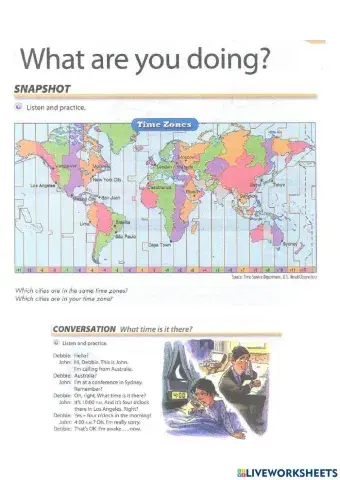 Lesson 11 – Telling time-times of the day