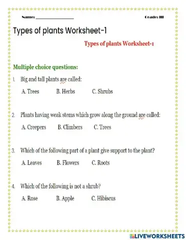 Types of plants