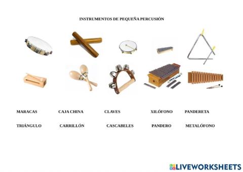 Instrumentos de percusión