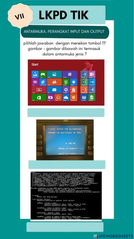 Antarmuka, perangkat input dan output