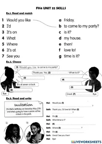 FH4 Skills (unit 32)