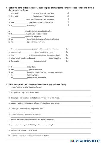 Test Second conditional