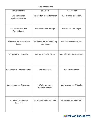 Bräuche und Feste