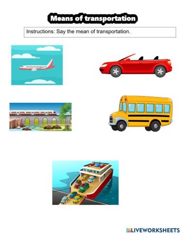 Means of transportation