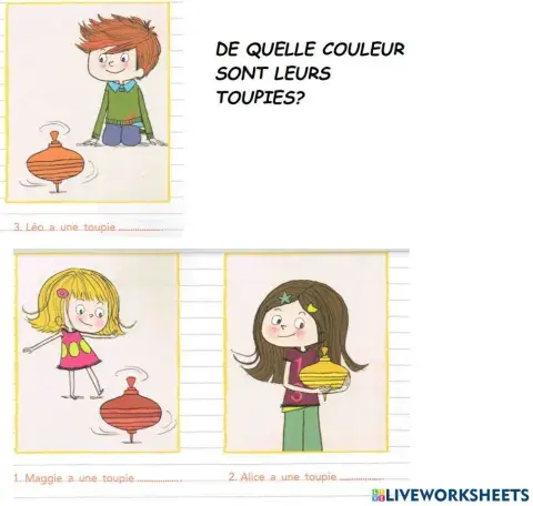 Couleurs des toupies