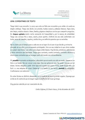Pau +25 comentario de texto 2018