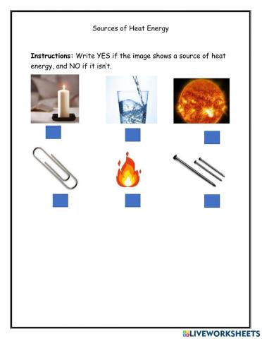 Sources of Heat Energy