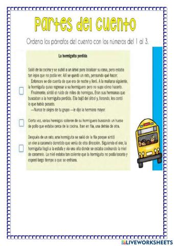 Partes del cuento