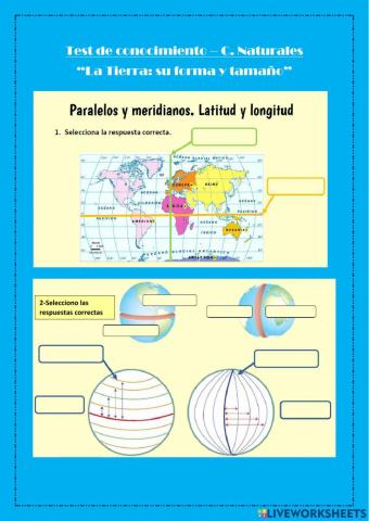 Meridianos y paralelos