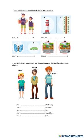 Comparatives and superlatives