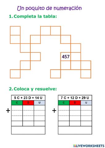 Numeración 2º