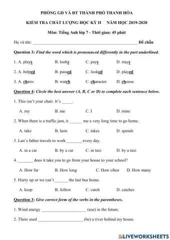 TA7 - De thi hoc ky 2 - 1