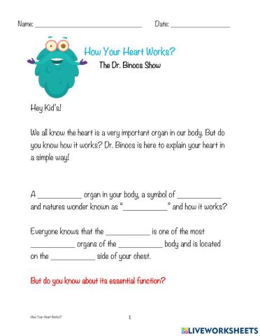 How Your Heart Works? Dr Binocs Show