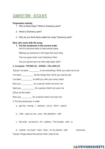 Gramercy Park - Alicia Keys