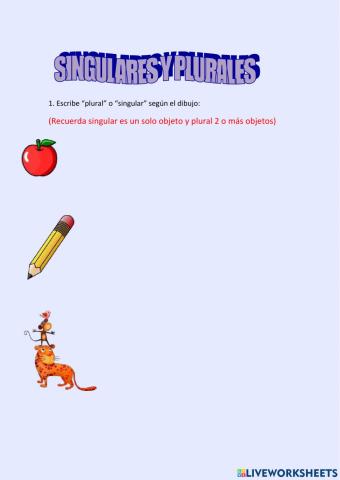 Singulares y Plurales