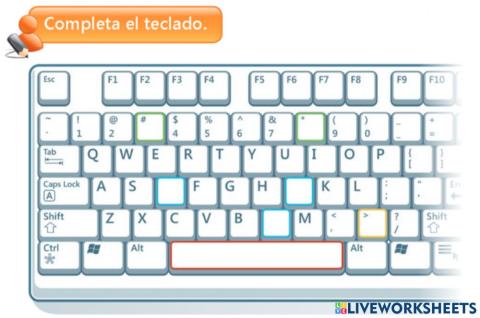 Completar el teclado
