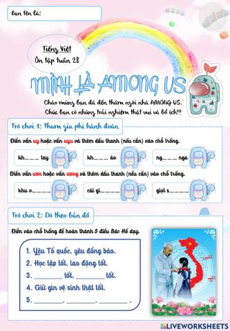 Ôn tập tiếng việt tuần 28