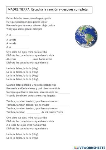 Completa la canción