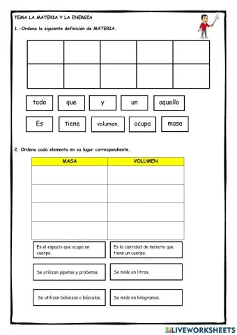 La materia: propiedades, estados de la materia y sus cambios