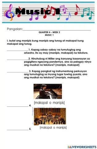 MAPEH-MUSIC Q4 Week 2