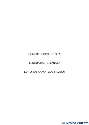 Comprecion lectora