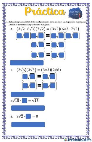 Propiedades de la Multiplicación con números reales