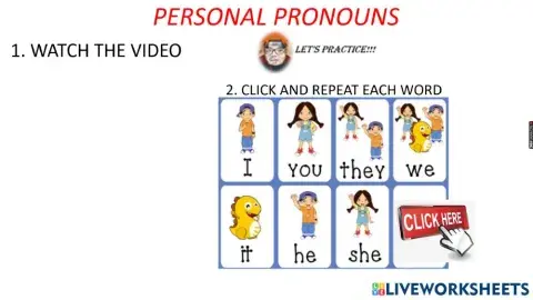 Personal Pronouns