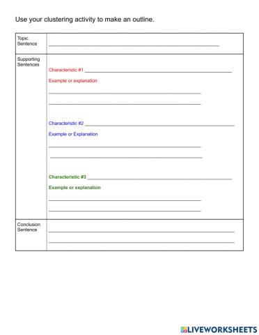 Blank Paragraph Outline