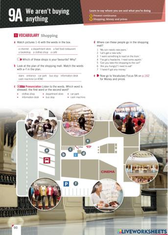 Empower - Elementary - Unit 9 pages 90, 91, 93