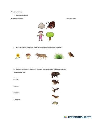 Разнообразие и групиране на организмите